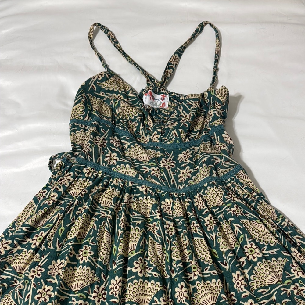 Free People Floral Spaghetti Strap Dress